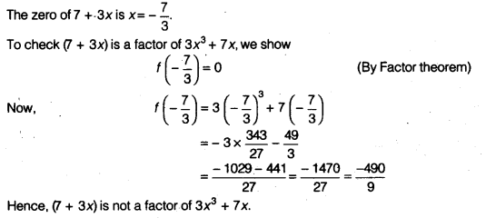 NCERT Solutions For Class 9 Maths Chapter 2 Polynomials ex3 3